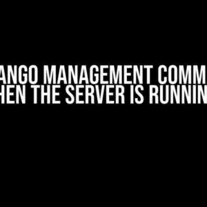 Can a Django Management Command Tell When the Server is Running?