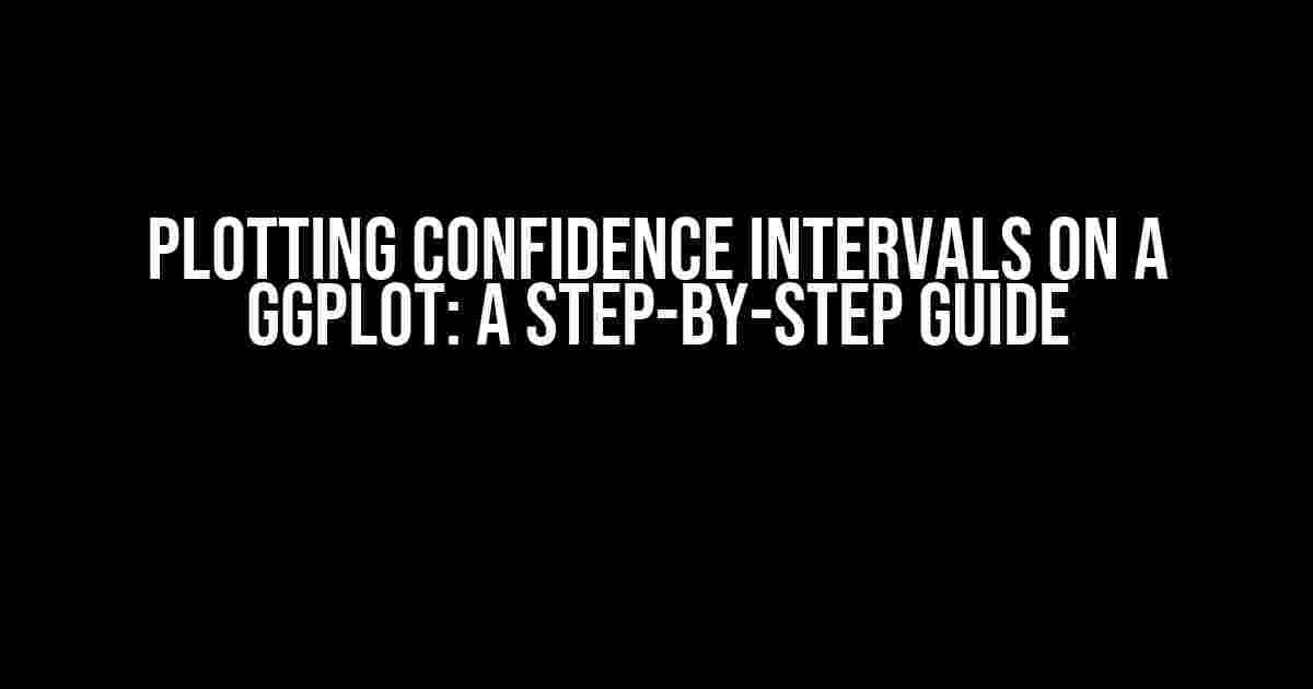 Plotting Confidence Intervals on a ggplot: A Step-by-Step Guide